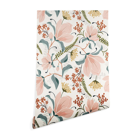 Heather Dutton Magnolia Plantation Ivory Wallpaper